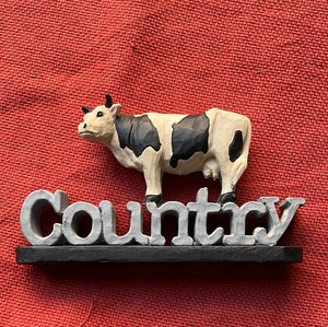 Country Cow Sign