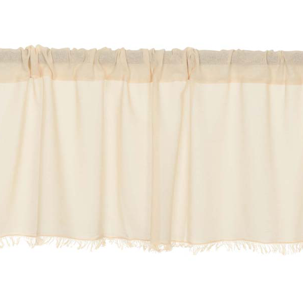 tobacco shade cloth Heirloom Cream 63" Unlined Cotton Single Curtain Panel by Raghu casual feel to your decorating style Tea Dye Tobacco Cloth Sold