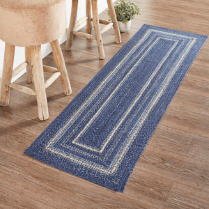 Great Falls Blue Jute Braided Rug