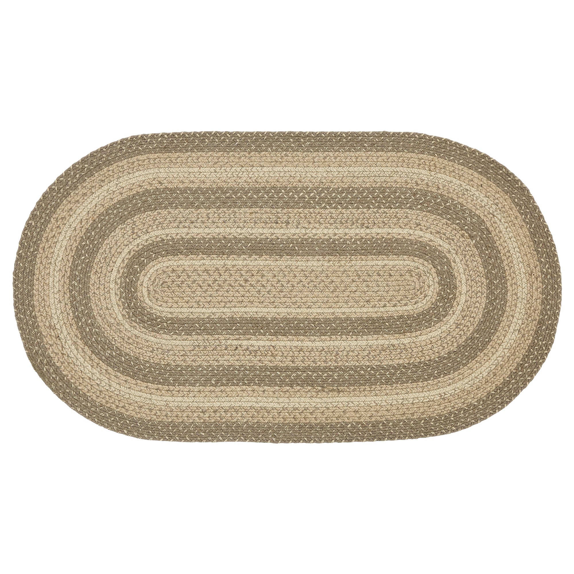 Cobblestone Jute Braided Rug