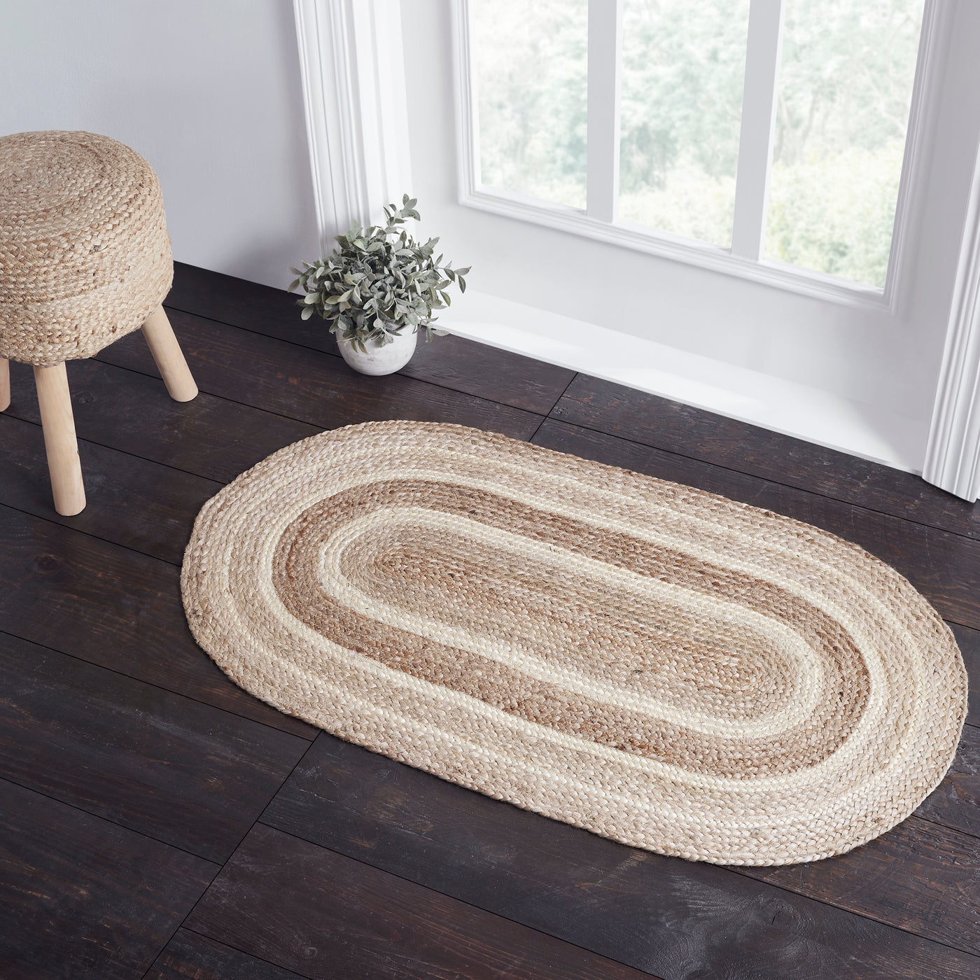 Natural & Creme Jute Braided Rug – DL Country Barn