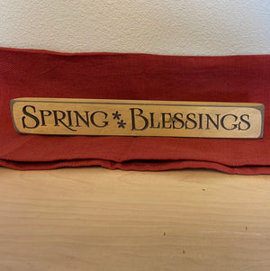 "Spring Blessings" Sign