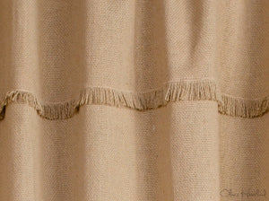 Burlap Natural Tan Shower Curtain - CLEARANCE
