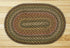 Fir/Ivory C-051 Jute Braided Rug - Oval