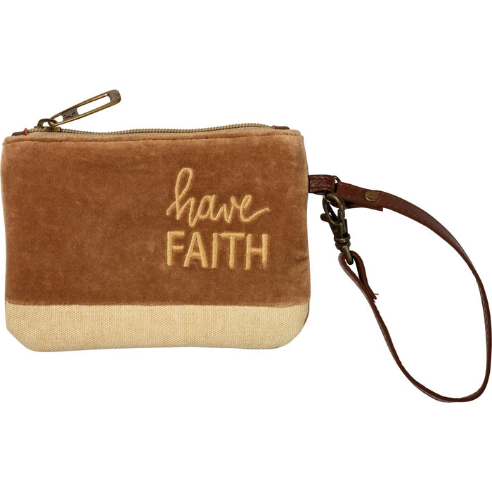 Have Faith Small Wristlet