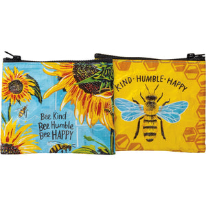 Zipper Wallet - Bee Kind Bee Humble