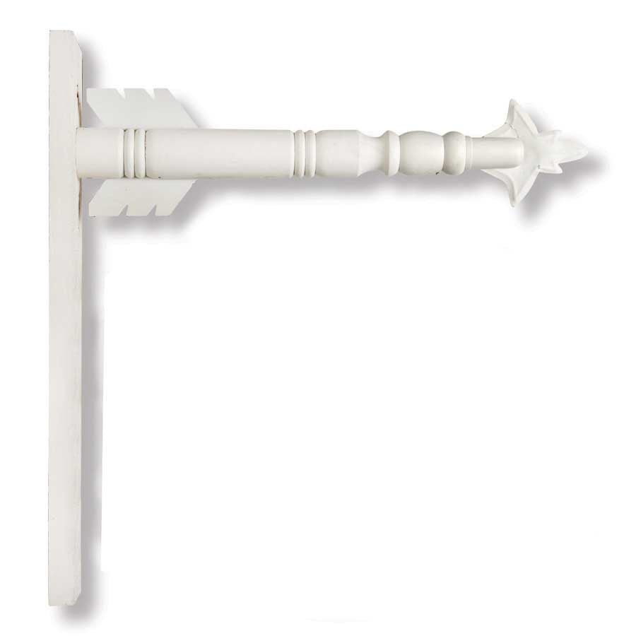 Arrow Replacement Signs - Holder / Hanger / Bracket - White