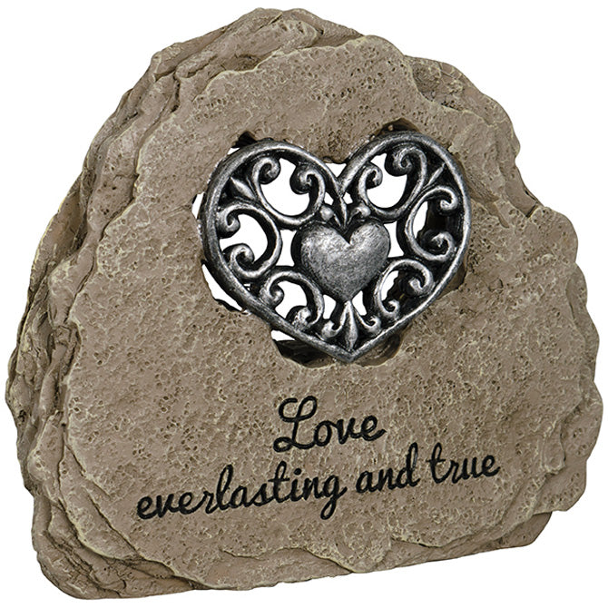 "Love" Heartnote Message Stone Sign