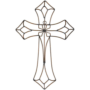 15" Flower Wall Cross