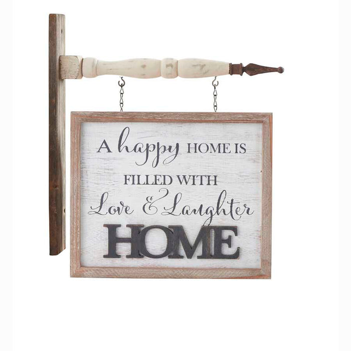 2 Sided White Washed HOME Arrow Replacement Sign