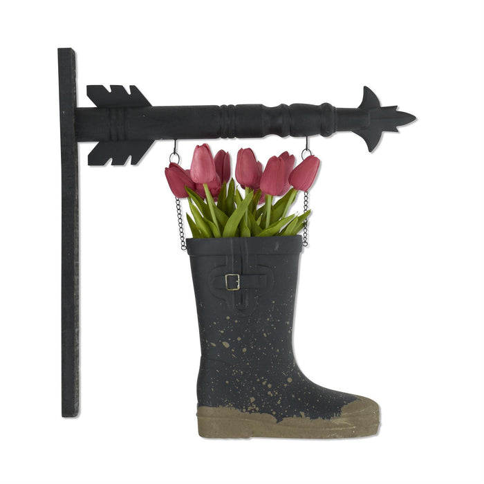 Black Resin Rainboot Arrow Replacement Sign