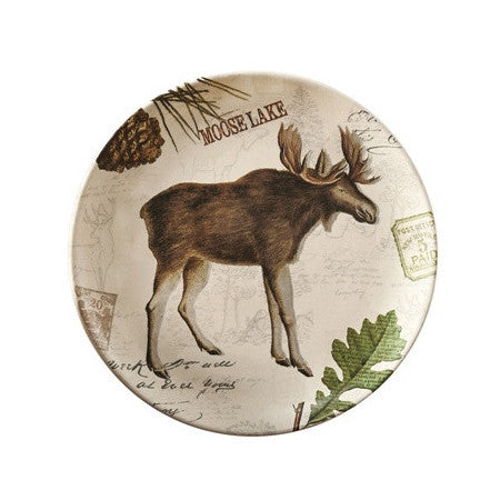 Wildlife Trail Salad Plates Moose - SET OF 8