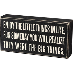 Sign - Enjoy The Little Things