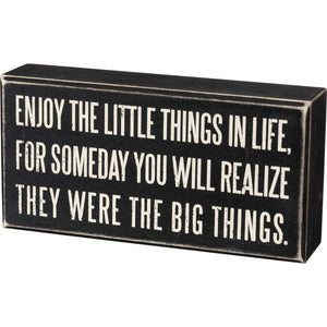 Sign - Enjoy The Little Things