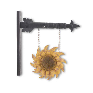 Golden Yellow Metal Sunflower Arrow Replacement Sign