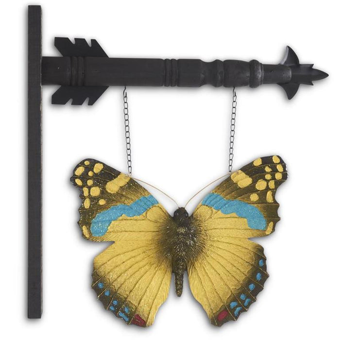 Black, Blue & Yellow Butterfly Arrow Replacement Sign