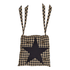 Black Star Check Chair Pad by VHC Brands - DL Country Barn