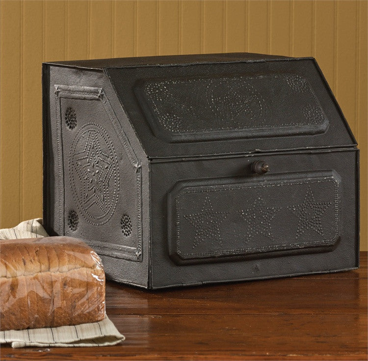 Black Star Metal Bread Box | Embossed Box