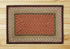 Burgundy/Mustard C-019 Jute Braided Rug
