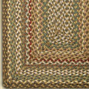 Fir/Ivory C-051 Jute Braided Rug