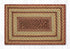 Burgundy/Gray/Cream C-357 Jute Braided Rug - Rectangular