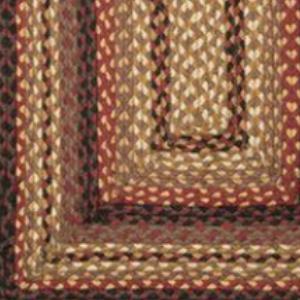 Black Cherry/Chocolate/Cream C-371 Jute Braided Rug