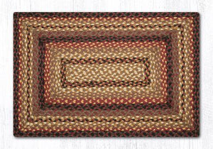 Black Cherry/Chocolate/Cream C-371 Jute Braided Rug - Rectangular