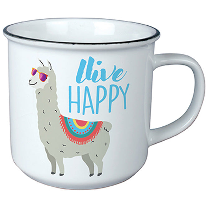 "Llama" Vintage Mug