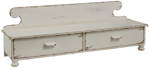 Distressed White Counter Shelf - Park Designs