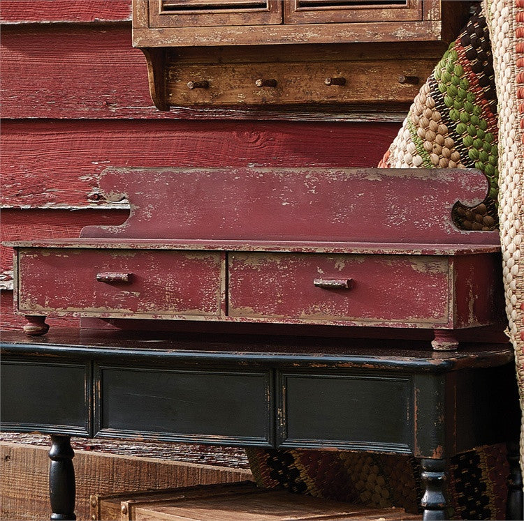 Counter Shelf - Aged Red by Park Designs - DL Country Barn