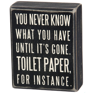 Sign - Toilet Paper