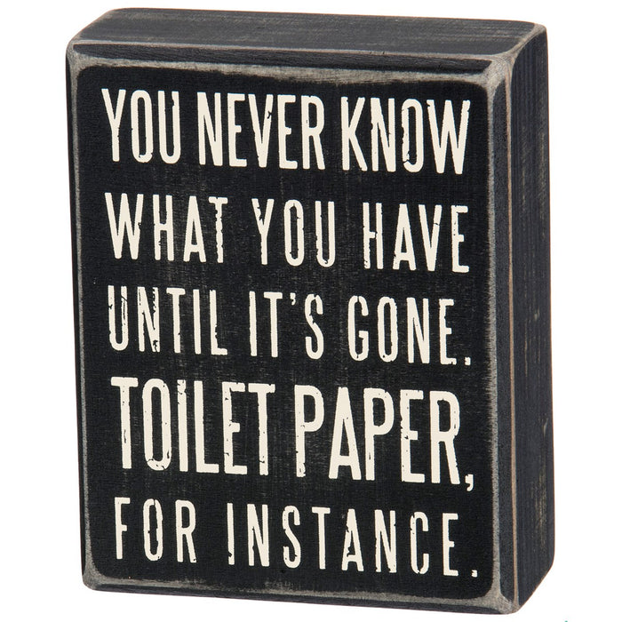 Sign - Toilet Paper