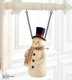  Resin Snowman With HoHoHo Scarf Arrow Replacement Sign by K&K Interiors