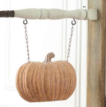Short Ribbed Tan Double Sided Pumpkin Arrow Replacement Sign