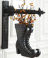 Black Resin Witch Boots Double Sided Arrow Replacement Sign by K&K Interiors