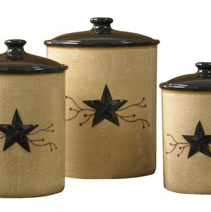 Star Vine Canisters Set by Park Designs | Star Vine Dinnerware Collection