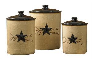 Star Vine Canisters Set by Park Designs | Star Vine Dinnerware Collection