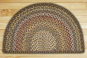 Fir/Ivory SC-051 Slice Jute Braided Rug