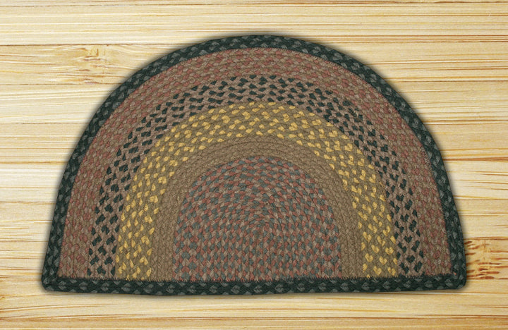 Brown/Black/Charcoal SC-099 Slice Jute Braided Rug