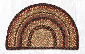 Black Cherry/Chocolate/Cream SC-371 Slice Jute Braided Rug