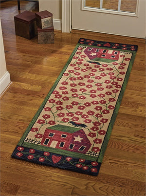 Red House Hooked Runner Rug