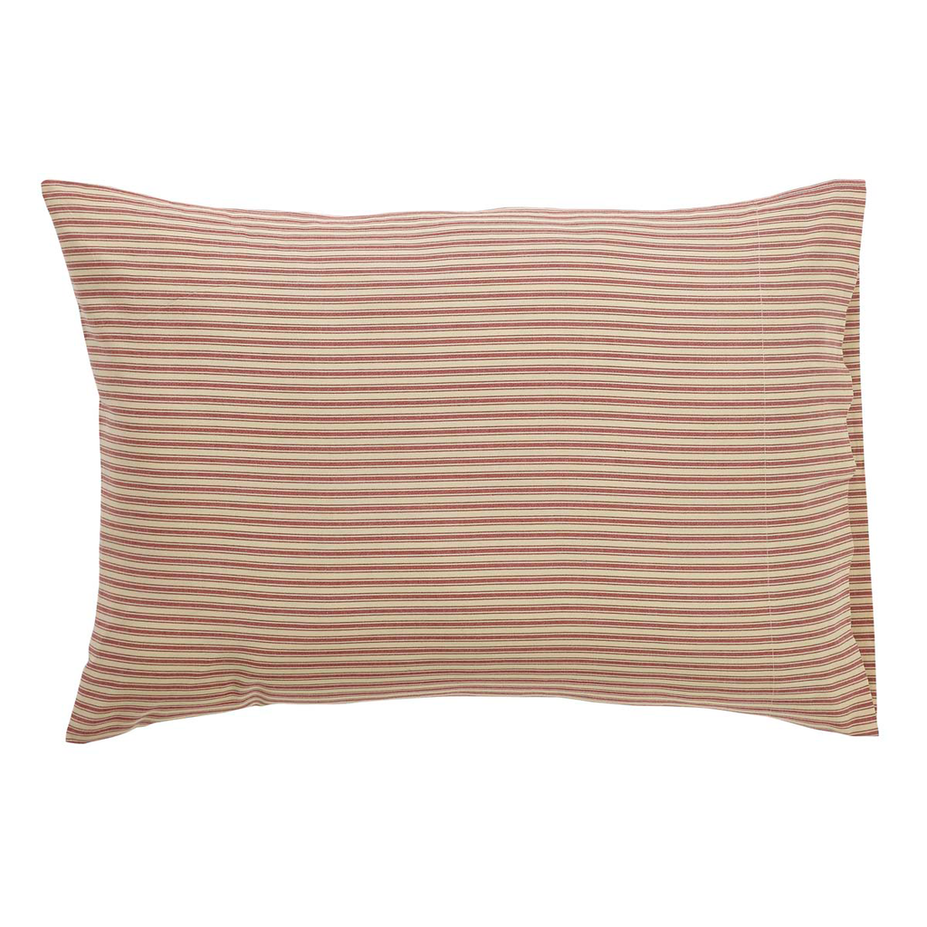 Kendra Stripe Red Pillowcase (Set of 2)