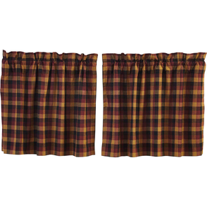 Heritage Farms Primitive Check Tier Curtains