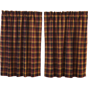 Heritage Farms Primitive Check Tier Curtains