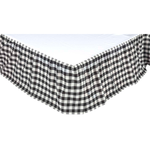Annie Buffalo Check Black Bed Skirt (Choose Size)