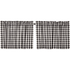 Annie Buffalo Check Black Tier Curtains 24"L