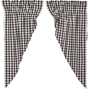 Annie Buffalo Check Black Prairie Curtain