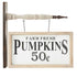 "Farm Fresh Pumpkins" Arrow Replacement Sign by K&K Interiors