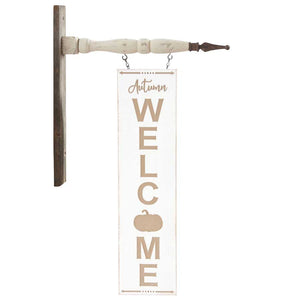 Engraved Autumn Welcome Sign Arrow Replacement Sign by K&K Interiors