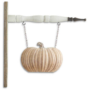 Short Ribbed Tan Double Sided Pumpkin Arrow Replacement Sign